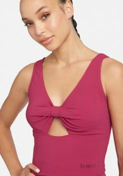 TC Lounge & Active Ottoman Knit Cut Out Crop Top