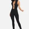 Gold Bar Detail Jumpsuit