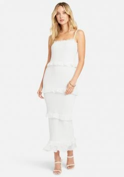 JUMP Georgette Smocked Midi Dress Bridal