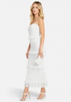 JUMP Georgette Smocked Midi Dress Bridal