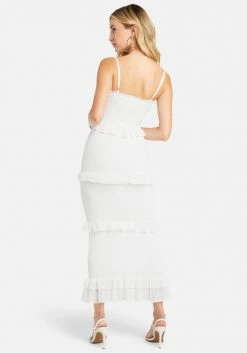 JUMP Georgette Smocked Midi Dress Bridal