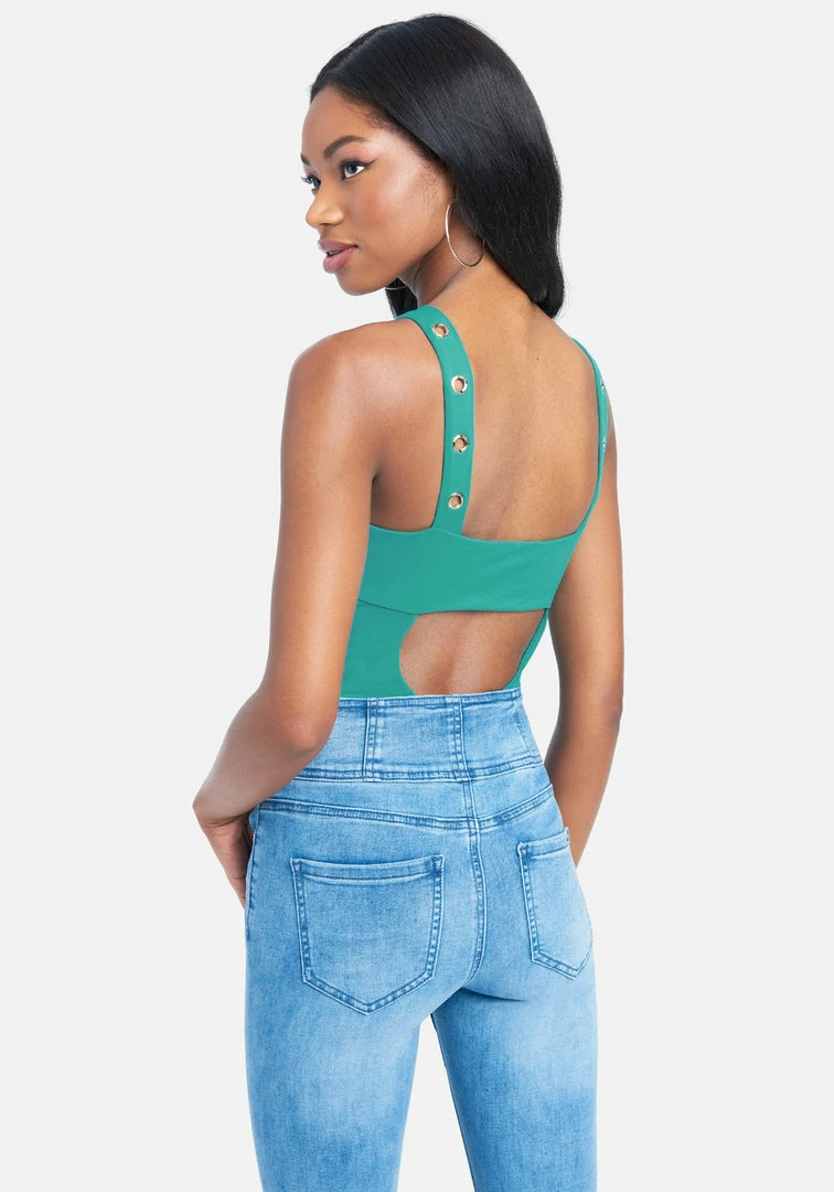 TC Ring Detail Strap Bodysuit Clothing 3 TC Ring Detail Strap Bodysuit Clothing