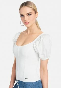 TC Clothing Sweetheart Puff Sleeve Top