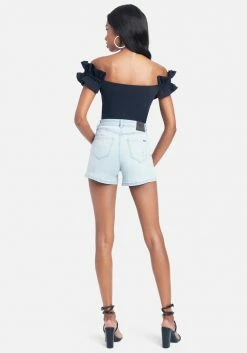 TC High Waist Button Fly Shorts Spring/Summer