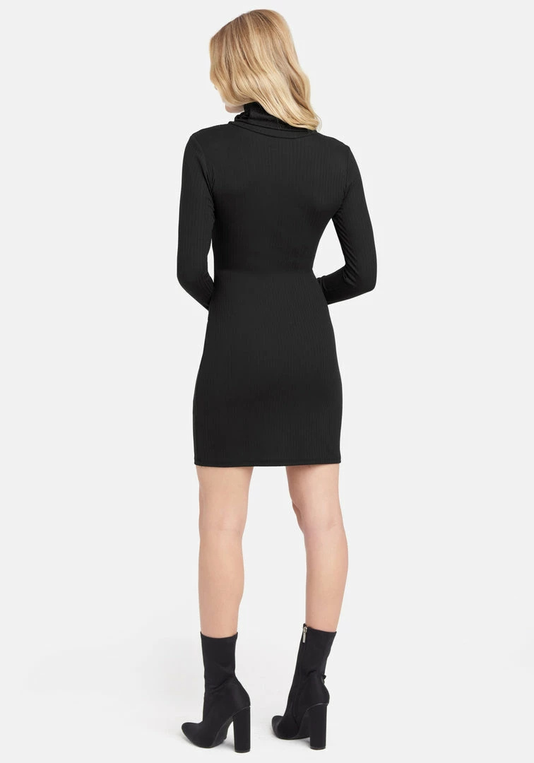 JUMP Ribbed Long Sleeve Mock Neck Dress 3 JUMP Ribbed Long Sleeve Mock Neck Dress