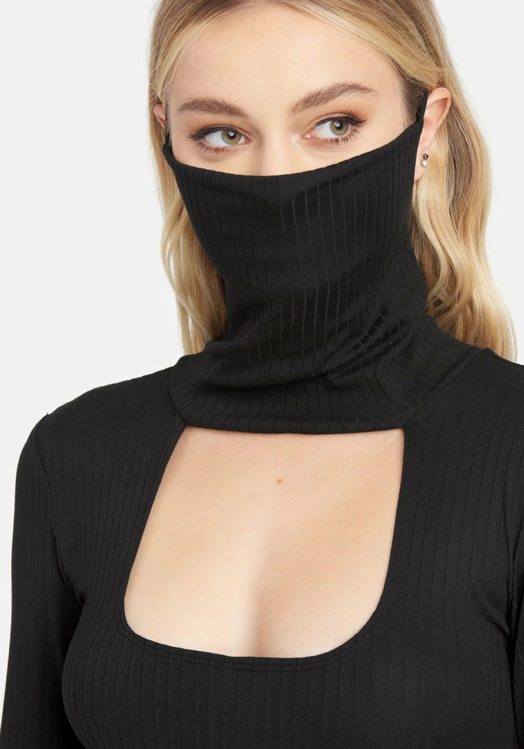 JUMP Ribbed Long Sleeve Mock Neck Dress 5 JUMP Ribbed Long Sleeve Mock Neck Dress