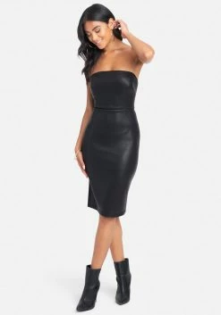 JUMP Clothing Faux Leather Tube Dress