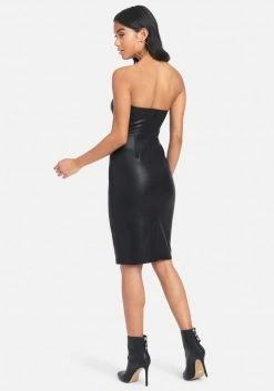 JUMP Clothing Faux Leather Tube Dress