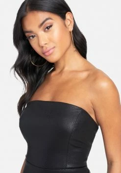 JUMP Clothing Faux Leather Tube Dress