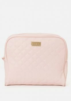 ASTOR Pink Quilted Cosmetic Bag Bridal