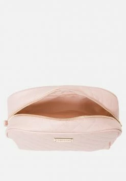 ASTOR Pink Quilted Cosmetic Bag Bridal