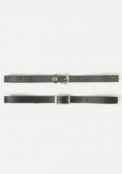 ASTOR 2 Pack Faux Leather Belts Bridal