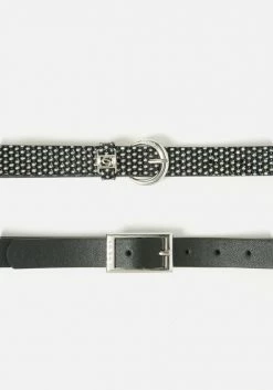 ASTOR 2 Pack Faux Leather Belts Bridal