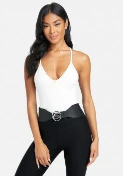 ASTOR Bebe Logo Clasp Stretch Belt Bridal