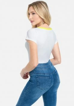 TC Clothing Cap Sleeve Deep V-Neck Top