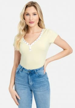 TC Cap Sleeve Deep V-Neck Top