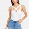 TC Cross Front And Back Bustier Sweater Top