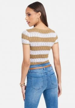 TC Clothing Gradient Crochet Knit Top
