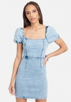 TC Cross Back Denim Dress Festival Season