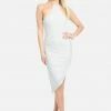 JUMP Asym Hem Gathered Dress Bridal