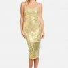 JUMP Sparkle Mesh Midi Dress Clothing