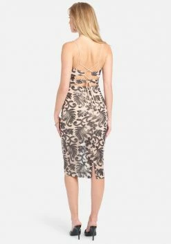 JUMP Sparkle Mesh Midi Dress