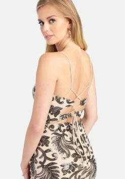 JUMP Sparkle Mesh Midi Dress