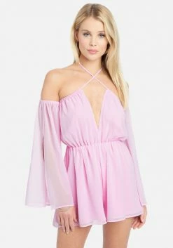 JUMP Slit Sleeve Flowy Romper 11 JUMP Slit Sleeve Flowy Romper