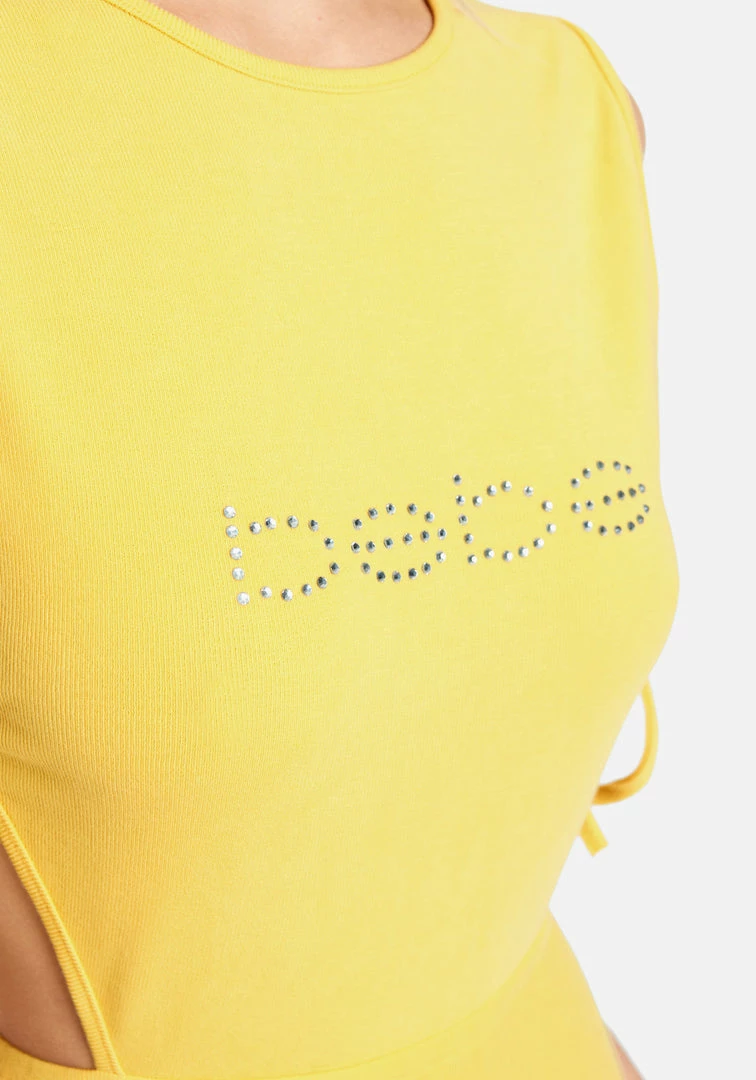 JUMP Logo Side Cut Out Tie Dress 4 JUMP Logo Side Cut Out Tie Dress