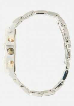 ACCUTIME Bridal Double Row Crystal Bezel 3 Band Watch