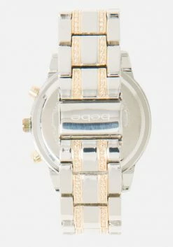 ACCUTIME Bridal Double Row Crystal Bezel 3 Band Watch