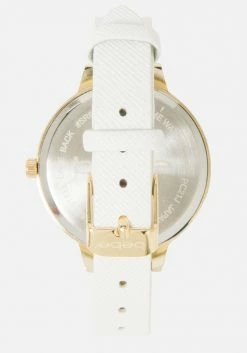 ACCUTIME White Dial Bebe Logo Watch