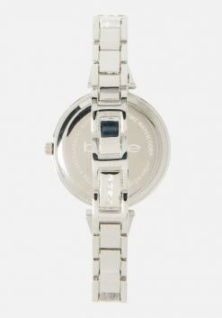 ACCUTIME Bridal Crystal Bezel Bangle Bracelet Watch
