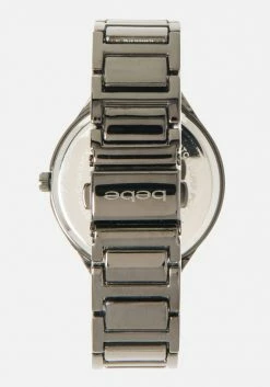 ACCUTIME Gun Metal Plated Case & Bracelet Watch