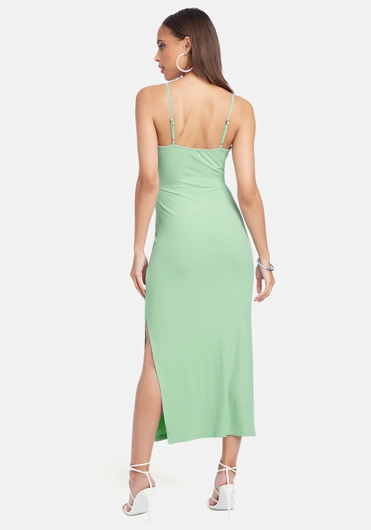 JUMP Clothing Tie Front Rib Knit Midi Dress 3 JUMP Clothing Tie Front Rib Knit Midi Dress