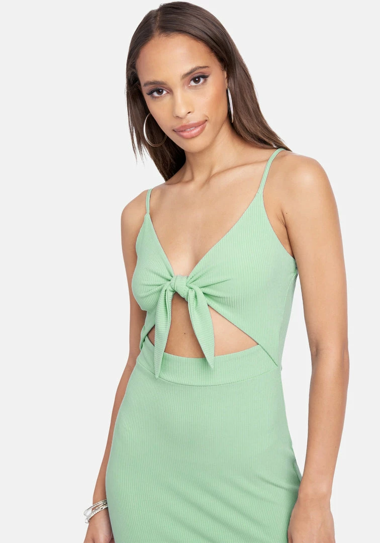 JUMP Clothing Tie Front Rib Knit Midi Dress 4 JUMP Clothing Tie Front Rib Knit Midi Dress