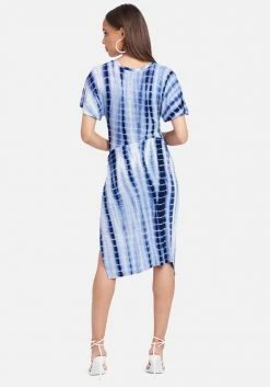 JUMP Tie Dye Ring Detail T-Shirt Dress Print Shop