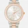 ACCUTIME Two Tone Crystal Bezel & Pave Center Watch Bridal