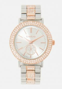 ACCUTIME Two Tone Crystal Bezel & Pave Center Watch Bridal