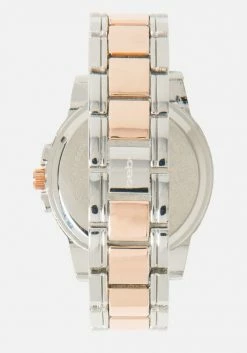 ACCUTIME Bridal Two Tone Crystal Bezel & Bracelet Watch