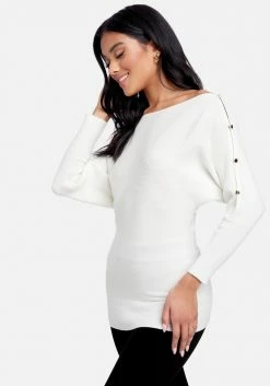 TC Spring/Summer Off Shoulder Tunic Sweater