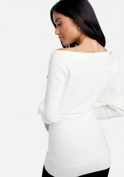 TC Spring/Summer Off Shoulder Tunic Sweater