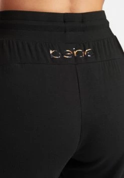 TC Bebe Logo French Terry Leopard Print Jogger