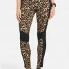TC Bebe Logo Leopard Print Legging
