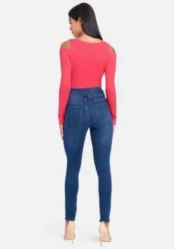 TC High Waist Side Buckle Detail Skinny Denim 7 TC High Waist Side Buckle Detail Skinny Denim