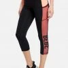 ONE STEP UP BOL Logo Bebe Sport Net Mesh Capri Legging