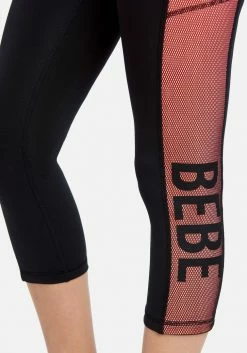 ONE STEP UP BOL Logo Bebe Sport Net Mesh Capri Legging