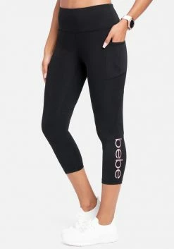 ONE STEP UP BOL Logo Bebe Solid Pocket Capri