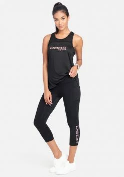 ONE STEP UP BOL Logo Bebe Solid Pocket Capri