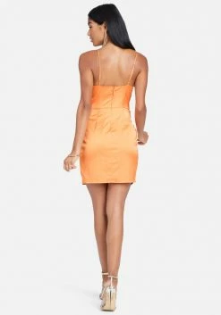 JUMP Clothing Surplice Satin Mini Dress 7 JUMP Clothing Surplice Satin Mini Dress
